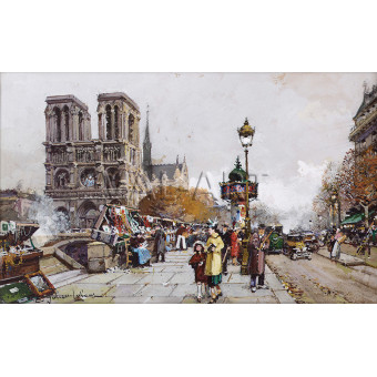 РЕПРОДУКЦИИ НА КАРТИНИ Нотр Дам и Ке Сен Мишел (1924)